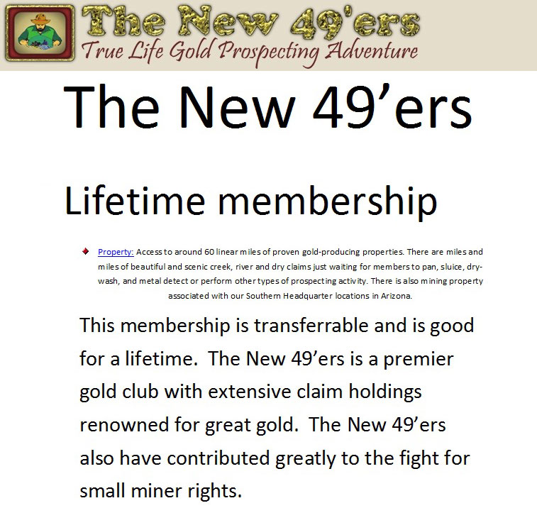 new 49'ers lifetime membership